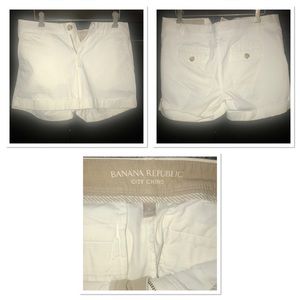 Banana Republic white shorts